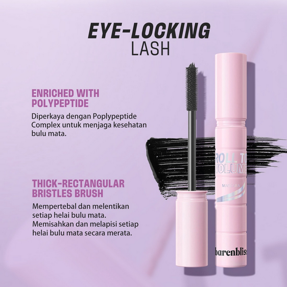 BNB barenbliss Korean Roll To Volume Mascara / Long Lasting / Waterproof / Smudgeproof