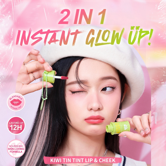 BNB barenbliss Korean Kiwi Tin Tint Lip &amp; Cheek / 2in1 Blush and Lip Tint