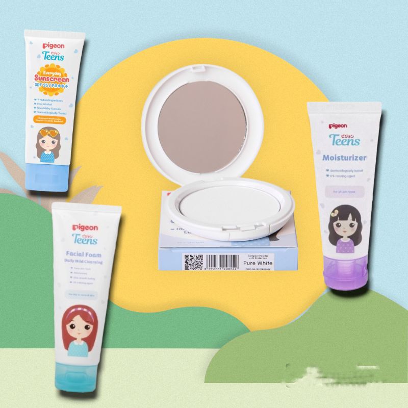 1 Paket Pigeon Komplit Skincare Anak Tanggung Remaja Bpom Murah