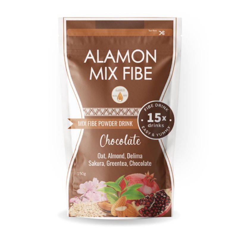 

[Beli 5 free 1 Snack Bar] Minuman Diet | oat drink | Minuman pelangsing alami Alamon mix fibe kombinasi 6 mix fiber