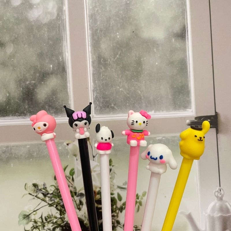 

Pulpen Gel Sanrio Pen Gel Kuromi Cinamorol Helo Kitty Alat Tulis Sekolah Lucu Unik Viral Termurah