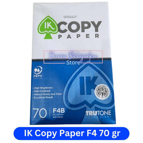 

Kertas HVS F4 70 gr IK Copy Paper / 1 RIM 500 Lembar / HVS Folio