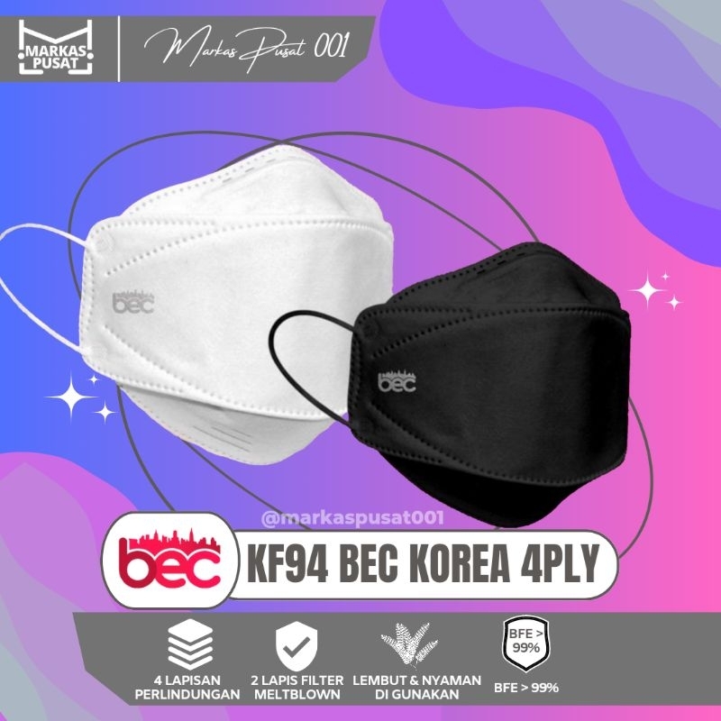 Masker kf94 BEC korea 4ply evo 3D protection masker kf bec original bec KF94 mask B.E.C ori