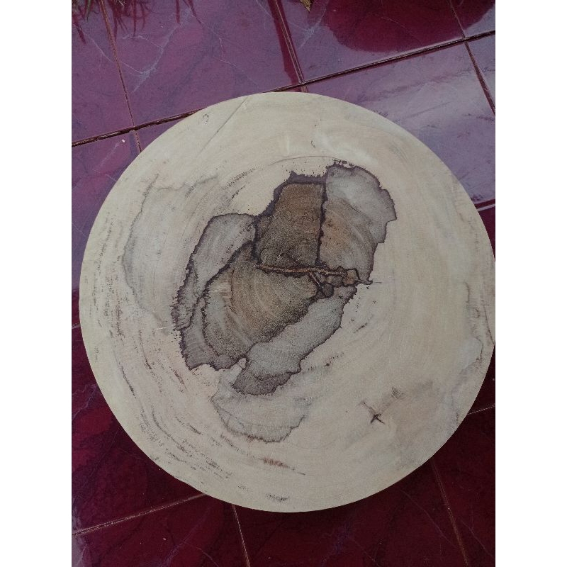 Talenan kayu bulat 60cm/ talenan cincang jumbo besar/Talenan dapur