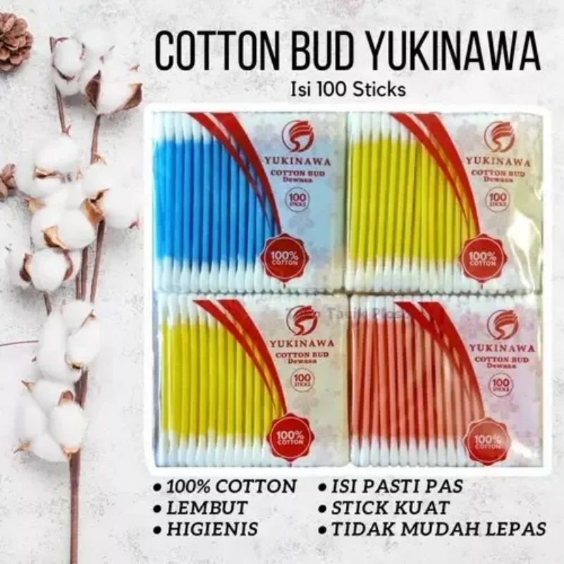 COTTON BUD BABY MURAH / COTTON BUD DEWASA / COTTON BUD YUKINAWA BABY DAN DEWASA