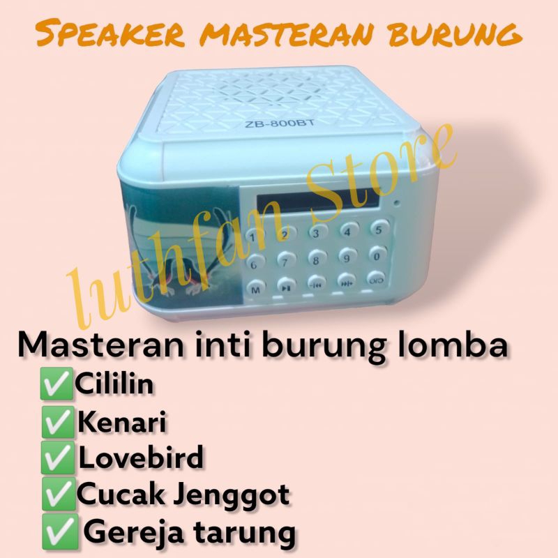Speaker masteran burung isian 130 suara burung. suara dijamin jernih