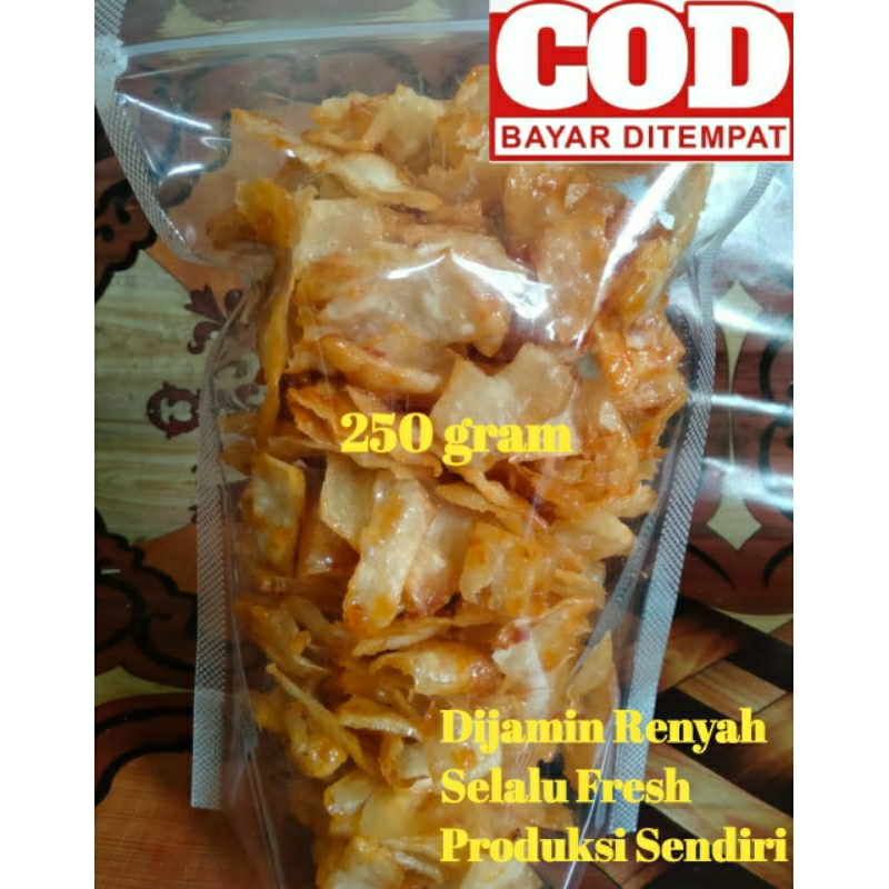 

Keripik Singkong Renyah Pedas Manis Asin Gurih 200 gram