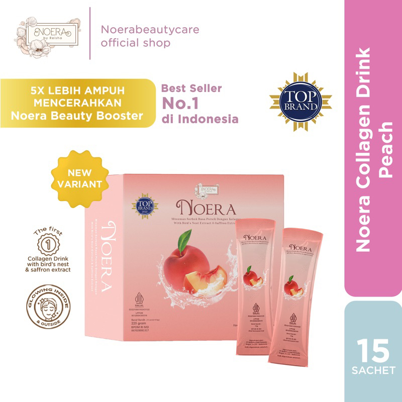 Noera Collagen Drink With Birdnest and Saffron Extract Minuman Kolagen Pemutih Badan Suplemen Colagen drink BPOM