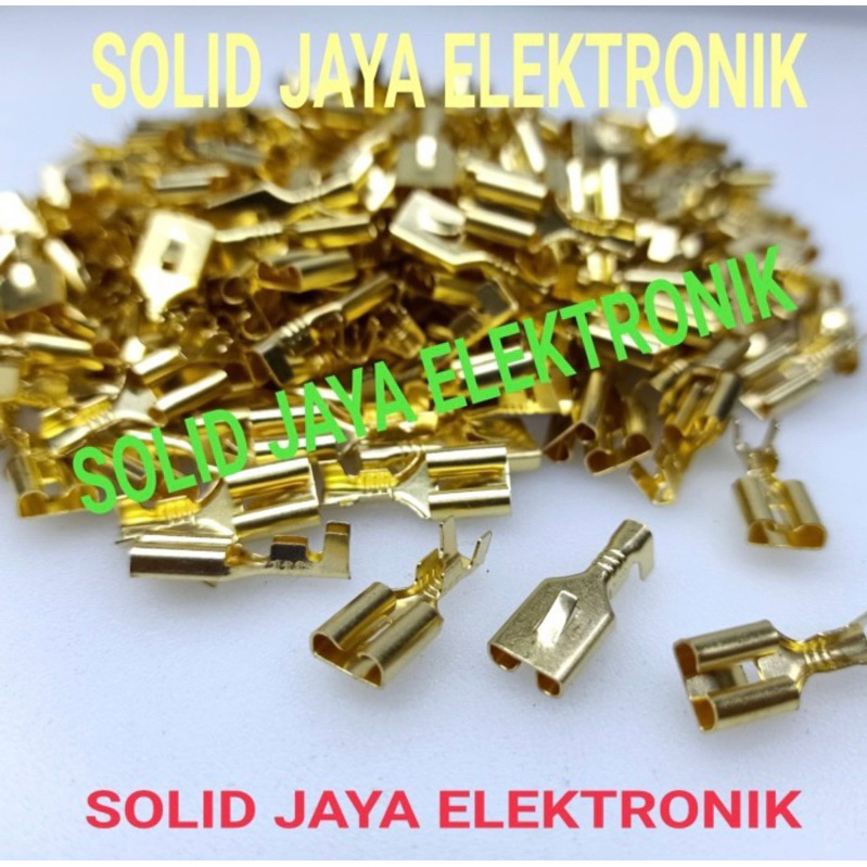 skun kabel gepeng 7mm female sekun skun kabel cewek soket terminal