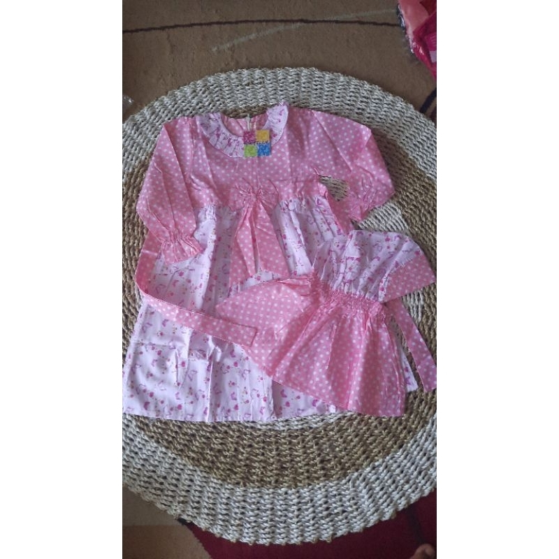 Gamis Anak Polkadot