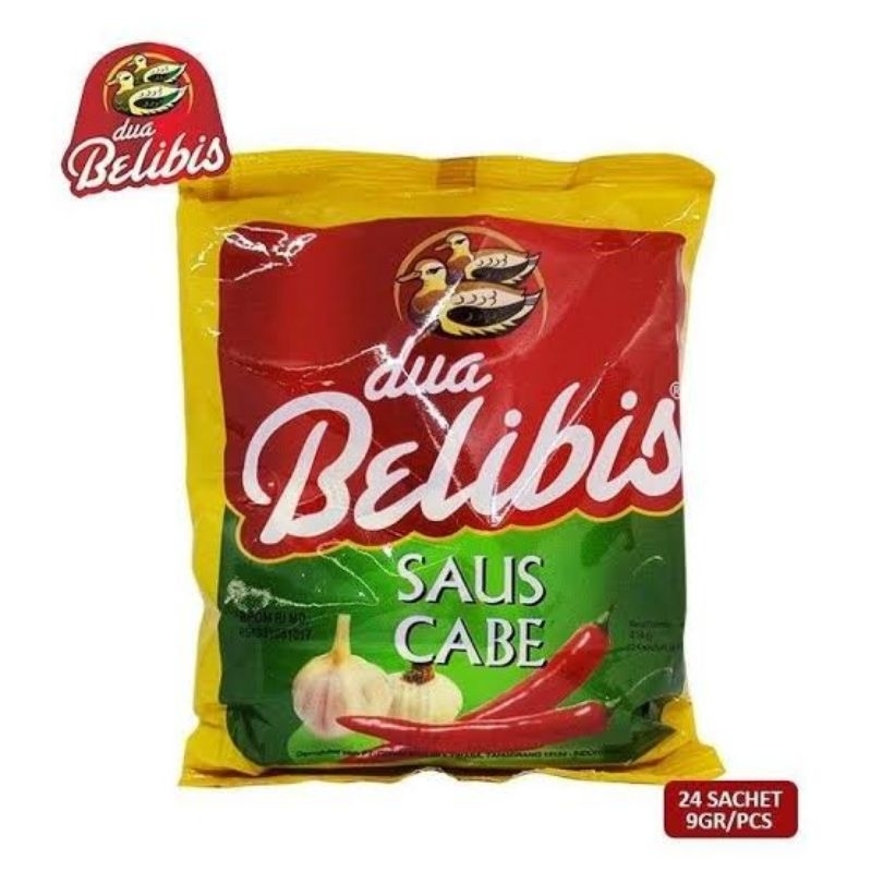 

Saus Cabe Cap Dua Belibis Sachet 9 gr / Saos Sambal Dua Belibis Sachet