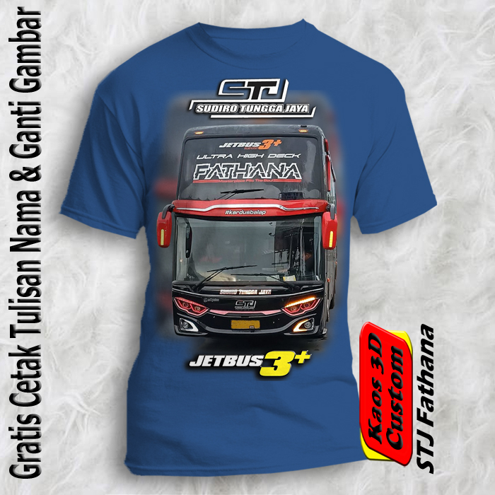Kaos Bus Mania Om Basuri Telolet / Baju Bus STJ Fathana / Pakaian Bus Telolet STJ Fathana