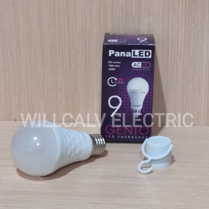 Lampu emergency PANALED GENIO 9 watt Ac/dc E27 cahaya putih