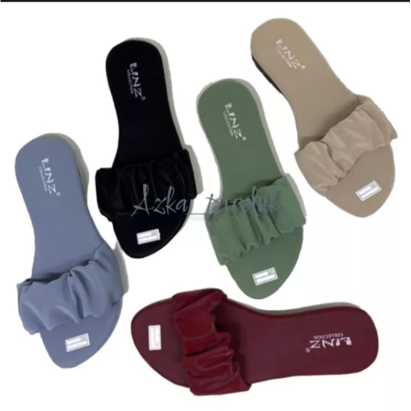 SANDAL TEPLEK WANITA KOKOP  KERUT VRG S14