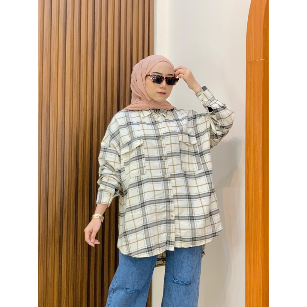 KEMEJA FLANEL OVERSIZE CELLARA