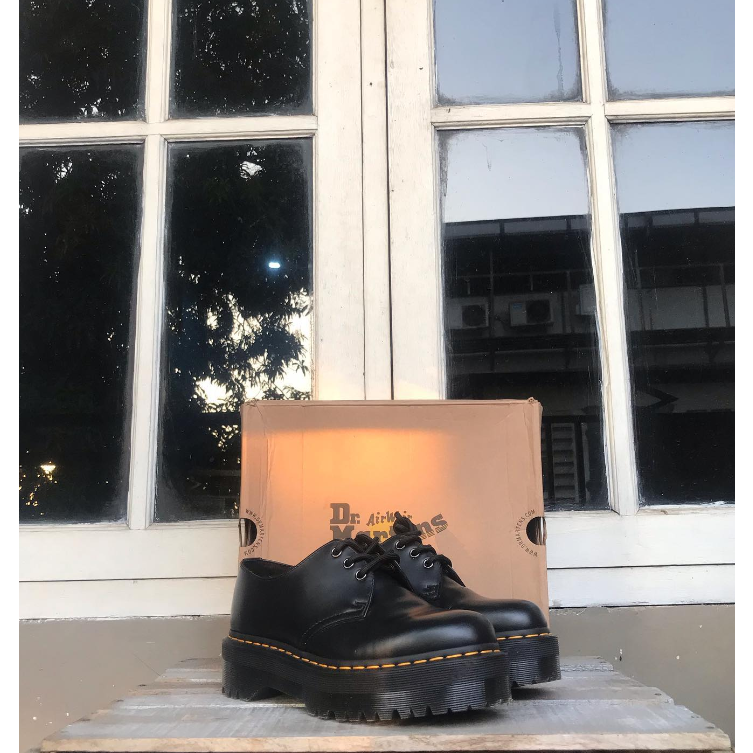 Dr.Martens 1461 Quad Black Smooth Made In China/ Dr Martens Bekas/Dr Martens Second/Dr Martens Murah