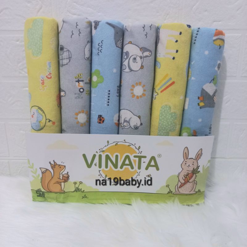 1 PCS Bedong Bayi Vinata Flanel Premium Full Print Jumbo Uk.125x90cm