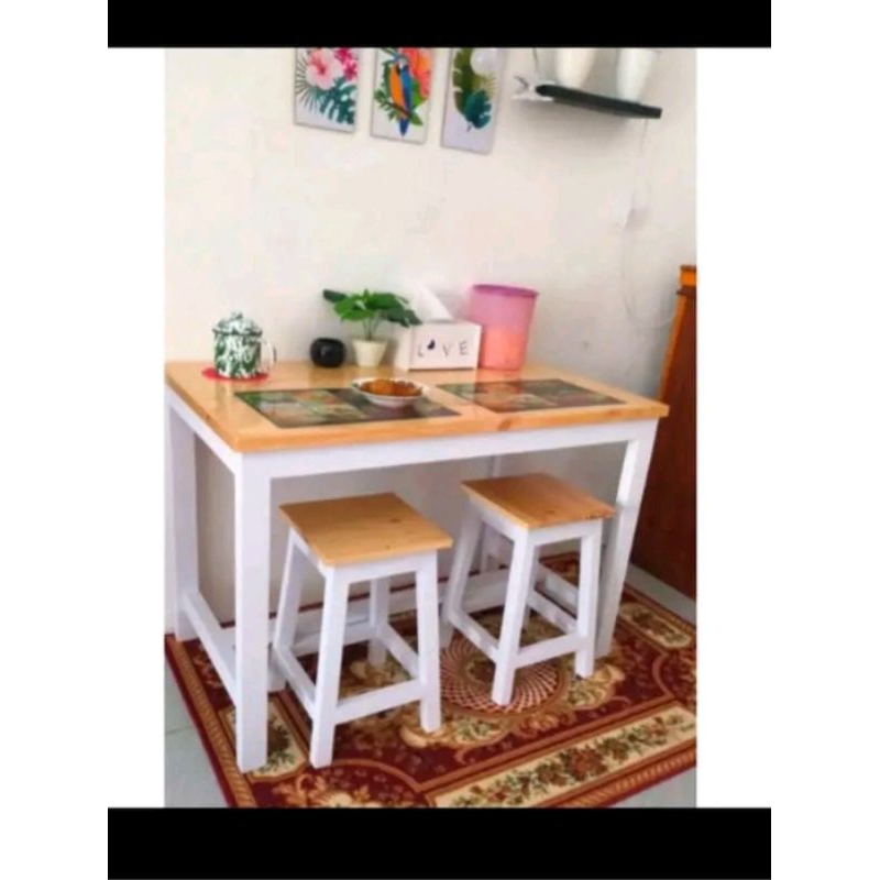 MEJA MAKAN SET CAFE,RESTO KAYU JATI LONDO