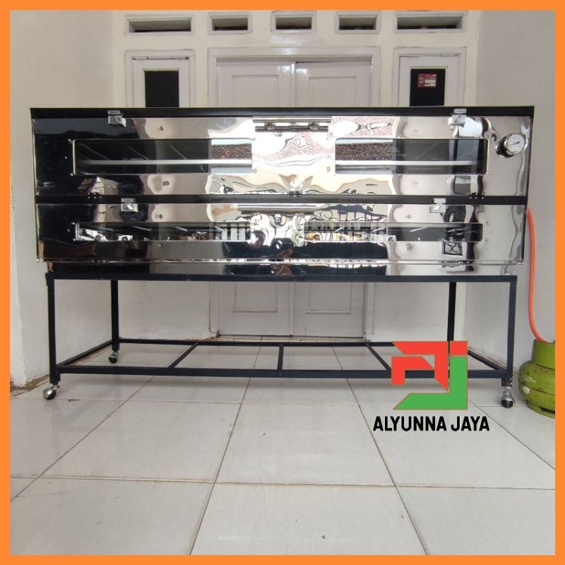 Oven Gas 2 Meter 200x55x70 cm – 2 Pintu | Manual / Matic / Elektrik | Untuk Roti & Kue | Oven Gas Be