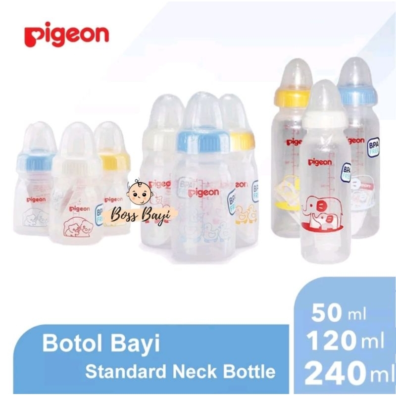 Botol Dot Pigeon PP RP Standart Assort 50ml 120ml 240ml - Botol Susu Bayi