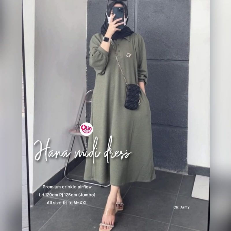 hana midi dress by olin