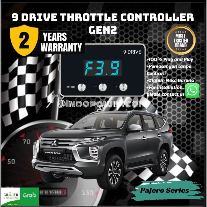 9 Drive Throttle Controller Mitsubishi Pajero Sport Series Remap ECU Piggyback 9Drive