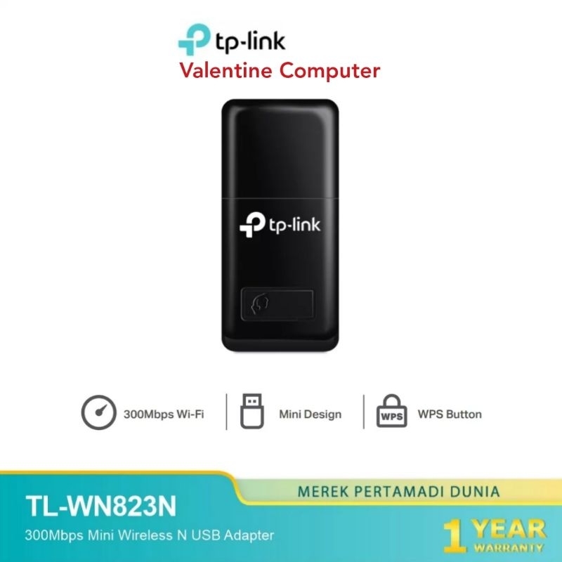 TP-LINK TL-WN823N / 823N WIRELESS N USB ADAPTER 300Mbps Garansi Resmi TP-Link Indonesia