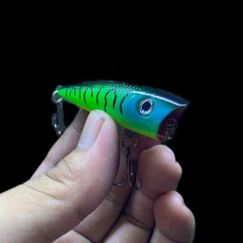 Umpan Casting Popper Hijau New 6.CM, 6,3.G Fishing Lure