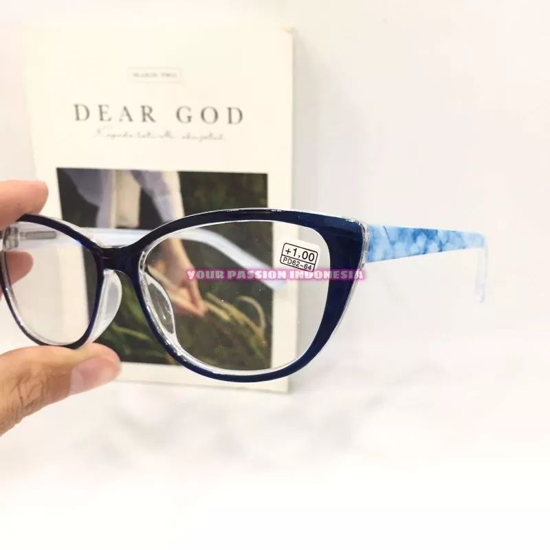 Kacamata Minus Cat Eye 9093 -0.50 sd -4.00 Kacamata Minus Cewek Fashion Korea