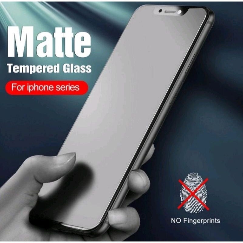 Matte Glass 9H Anti Glare Vivo V5 / V5s / V7 / V7+ / V9 / V9 pro / V11 / V11i / V11 pro / V15 / V15 pro   Tempered Glass Full Layar/Anti Minyak