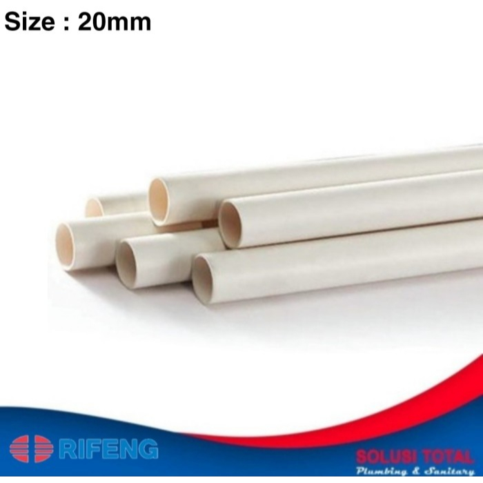 Pipa Listrik PVC Conduit 20 mm Rifo Putih