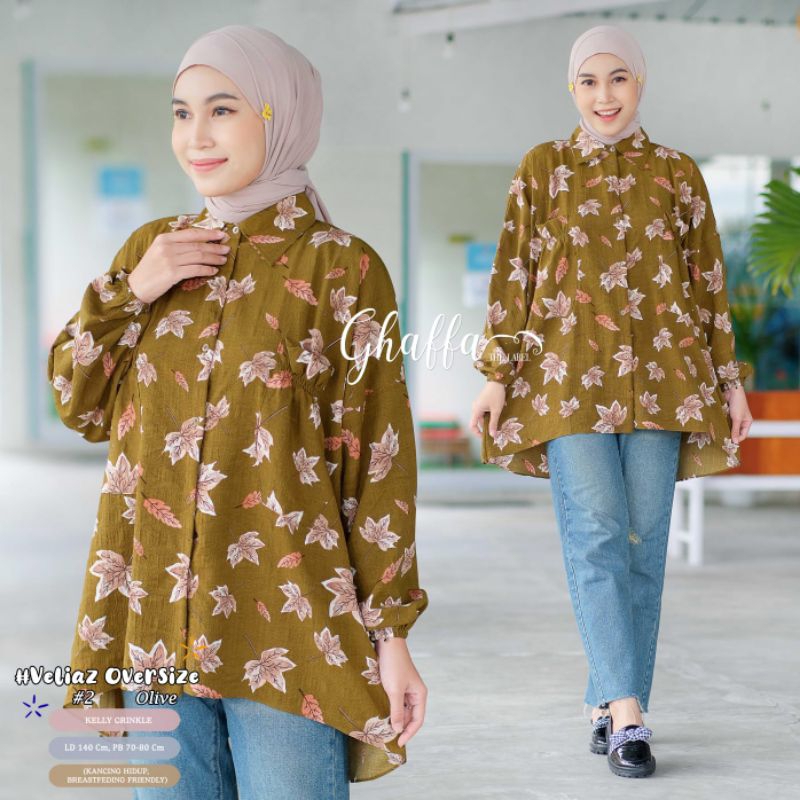 (NEW)TUNIK OVERSIZE OOTD //VELIAZ #2 BY GHAFFA