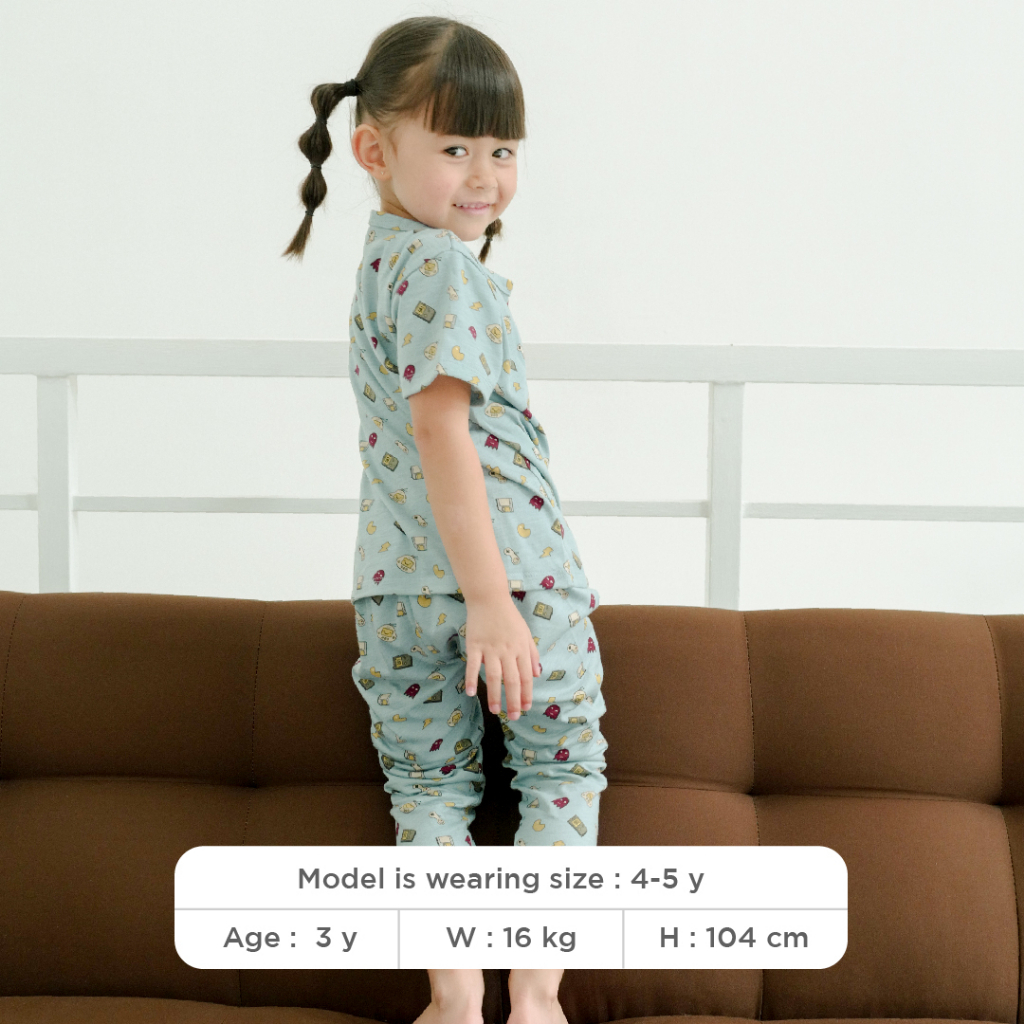 LITTLE PALMERHAUS LITTLE WEAR ATTIRE SET SETELAN BAJU PENDEK CELANA PANJANG 1-5 Tahun Motif Terbaru