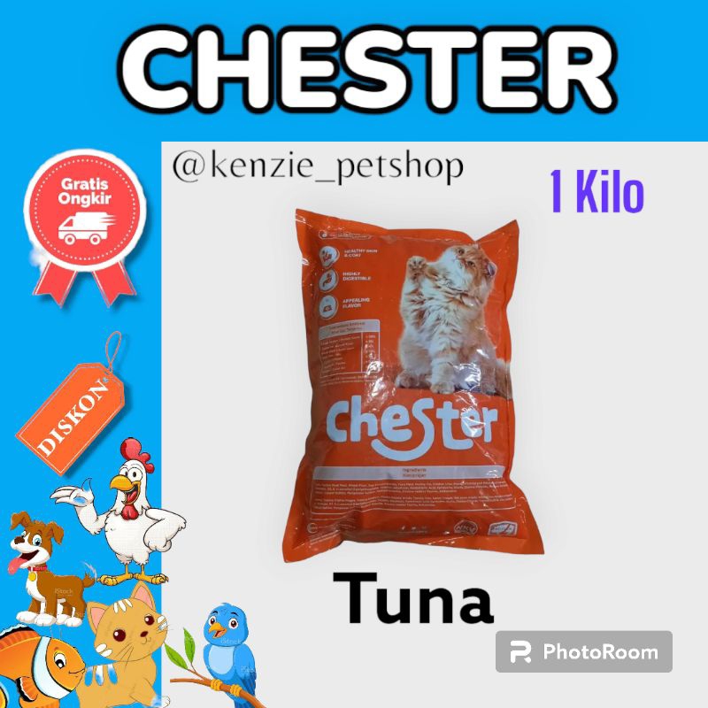 CHESTER / Makanan kucing 1 kilo rasa tuna