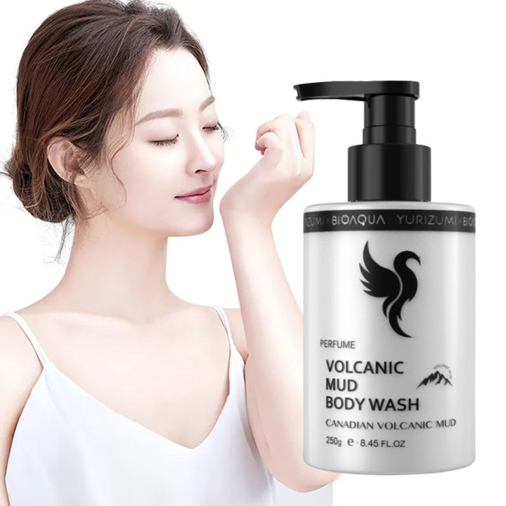 Yurizumi x Bioaqua Volcanic Mud Body Wash - Sabun Mandi Lumpur Vulkanik Pencerah Tubuh