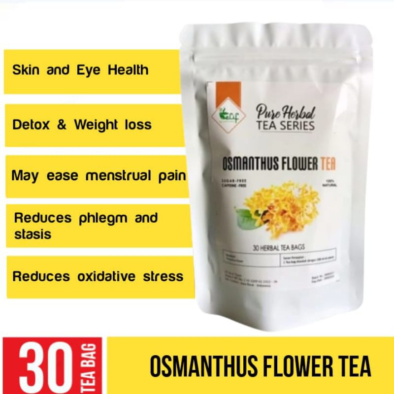 

ELIF TEA Osmanthus Flower Tea : Pure Sweet Osmanthus Flower Tea (30 Tea Bag)