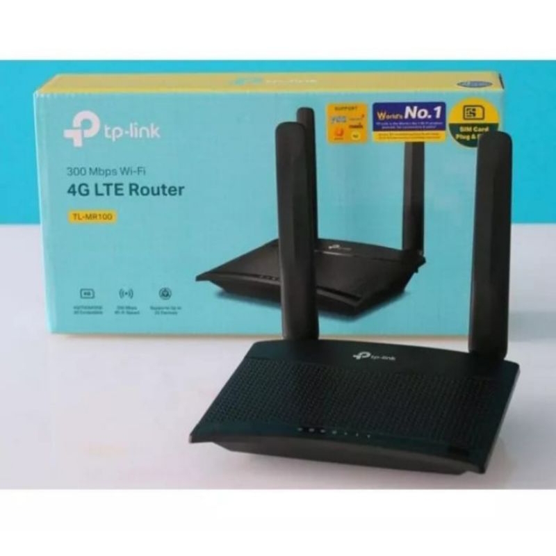 Router Wifi Modem Wifi TPLink TL-MR100 4G 300Mbps UNLOCK All Operator / TP LINK TP-LINK