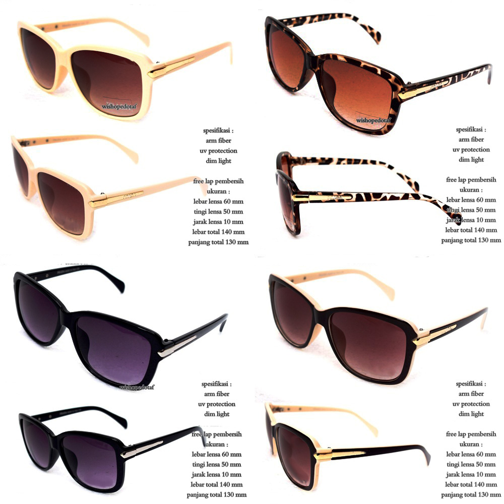 Kacamata wanita branded Fashion adara Full set