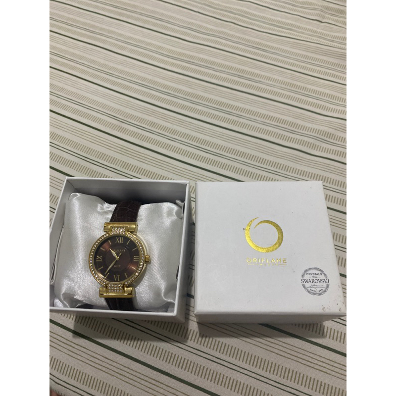 [preloved] jam tangan oriflame swarovski
