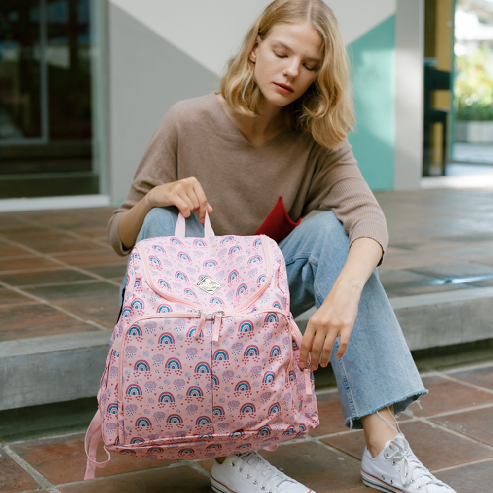 Freckles Amy Backpack Rainbow Pink Tas Ransel Bayi