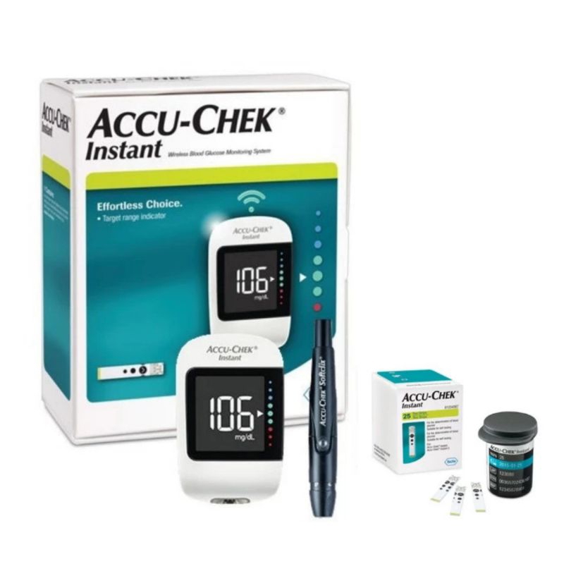 Accu Check Instan bonus 25 Strip alat tes Gula Darah rekomendasi Dokter