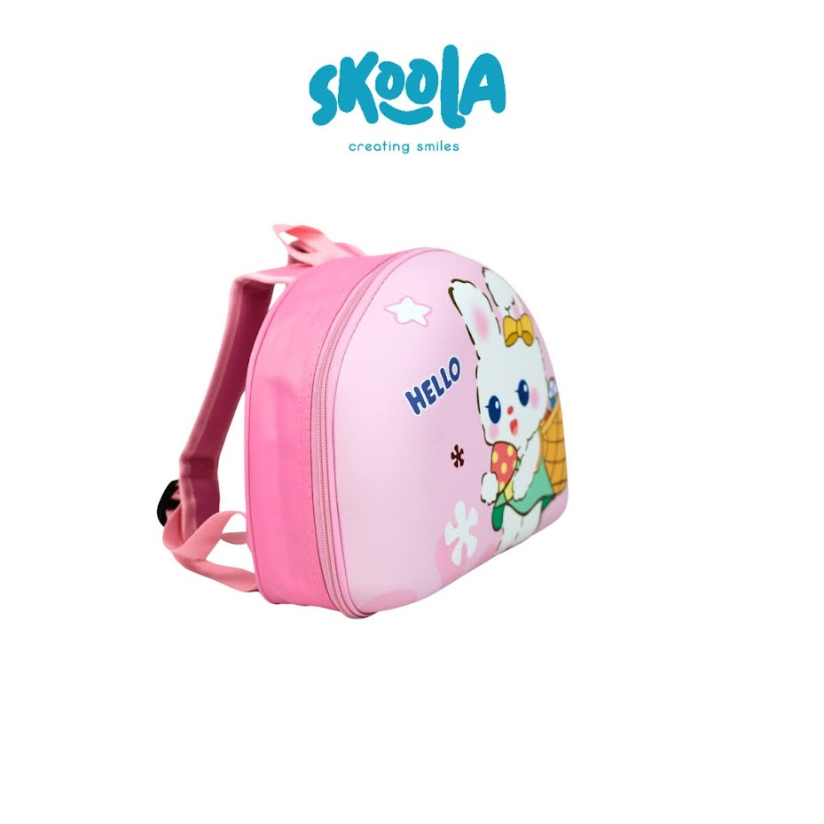 Skoola Tas Sekolah Anak Perempuan PAUD Ransel Kelinci Rabbit Bunny Castle - Zoyi