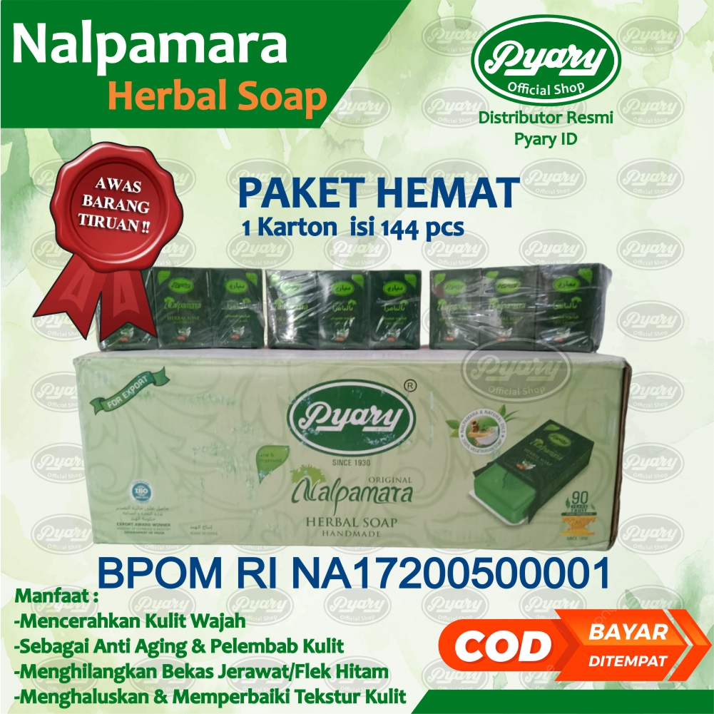 SABUN ARAB PYARY NALPAMARA 1 KARTON 144PCS ORIGINAL BPOM