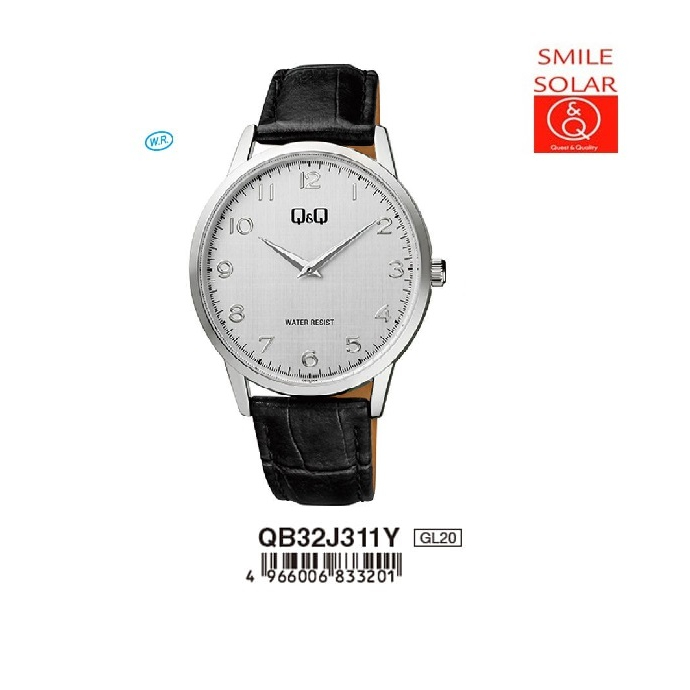 Jam Tangan Pria Classic Casual Kulit Leather Original Q&amp;Q QnQ QQ Q892 QB32 Series