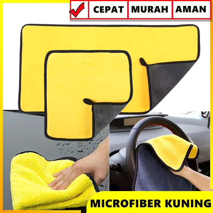 Lap Microfiber Detailing Kain Microfiber Detailing 500 GSM 30 x 30 cm / Kain Lap Microfiber Kain Lap Mobil Motor Otomotif Towel / Kain Lap Microfiber 30x30 Cm