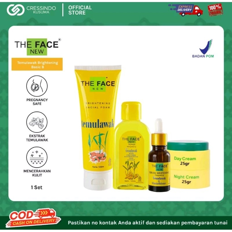 THE FACE PAKET TEMULAWAK ORIGINAL BPOM