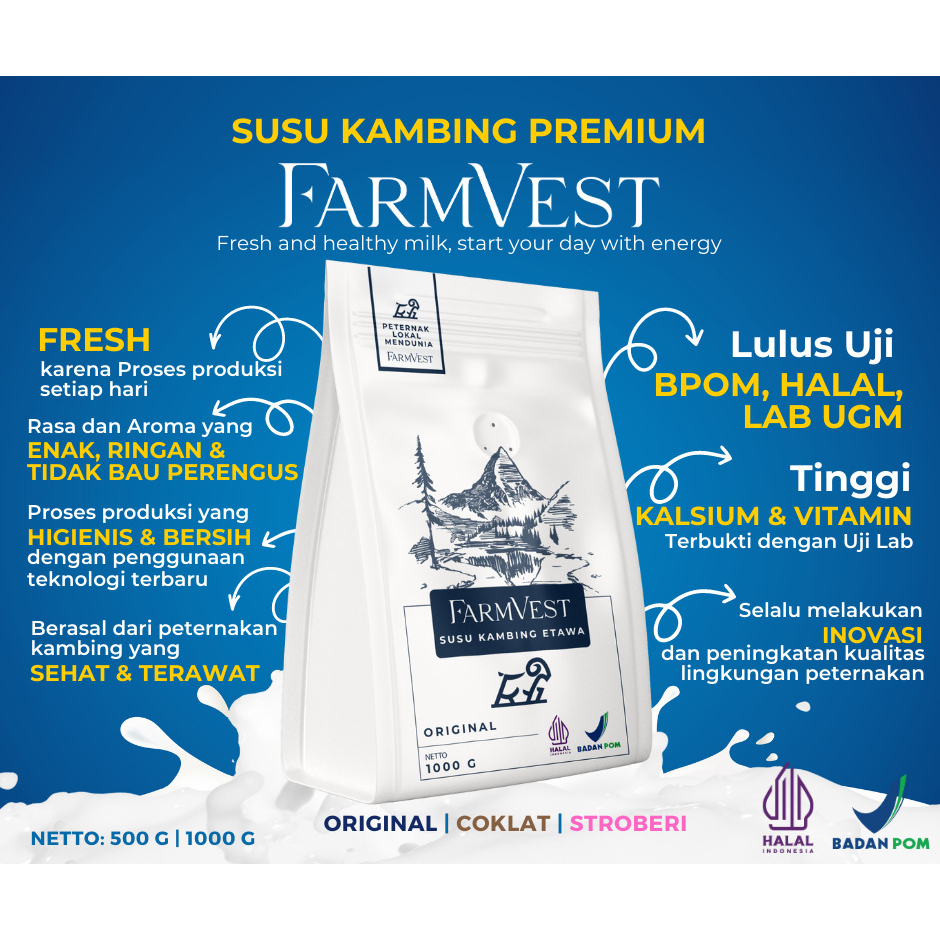 

FARMVEST Susu Kambing Etawa Rasa Original