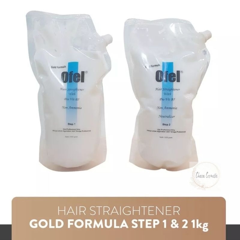 Ofel Hair Straightener Gold Formula Step 1/Step 2 1000gr