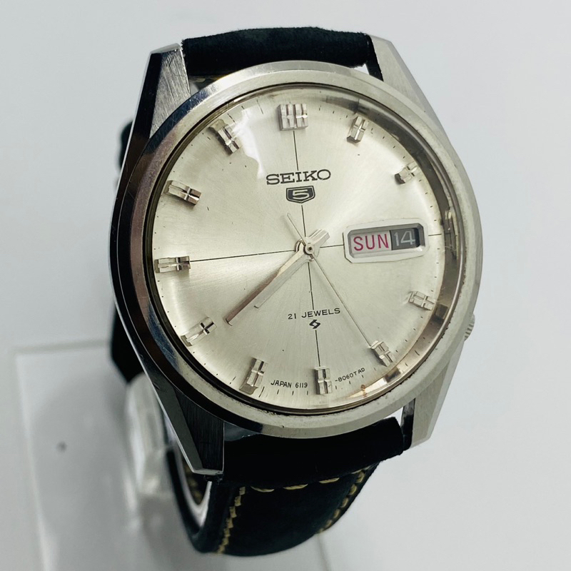Seiko 5 6119-8020 Grey Dial Made in Japan