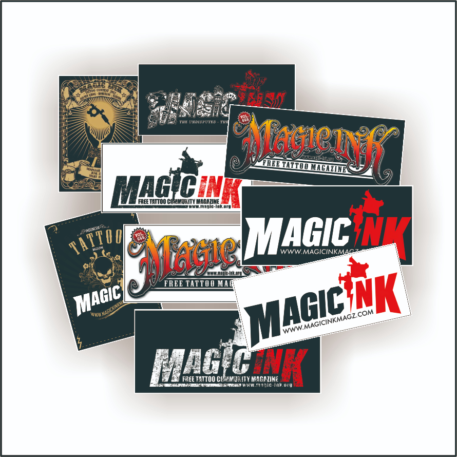 

stiker magic ink / stiker logo magicink / magic ink tatto